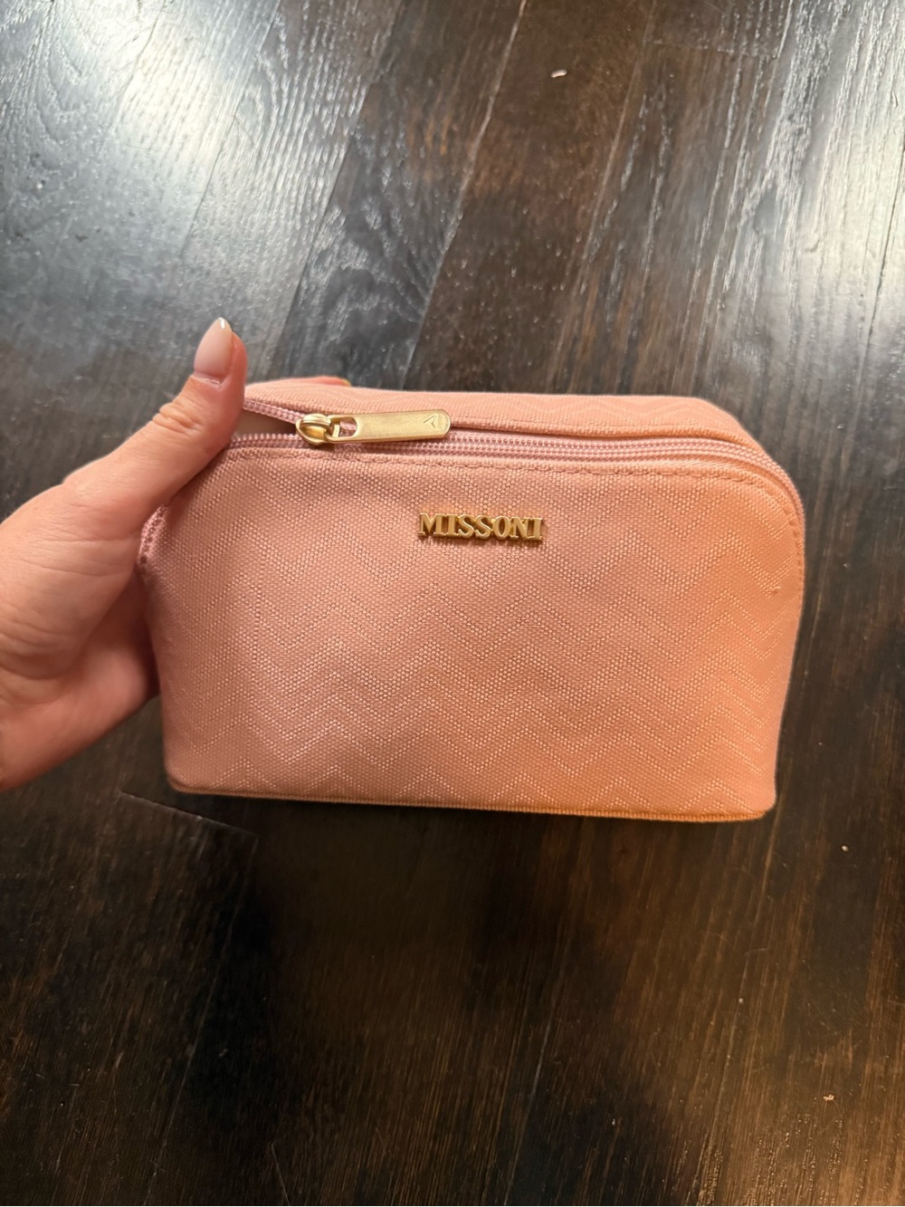 Missoni Pink Cosmetic Pouch